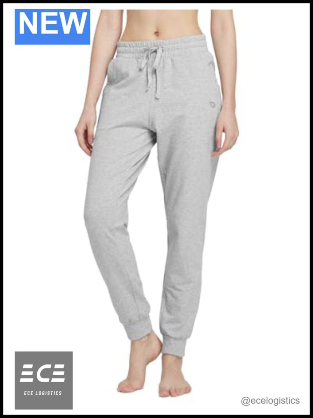 Women's Cotton Joggers Sweatpants with Pockets Tapered Lounging